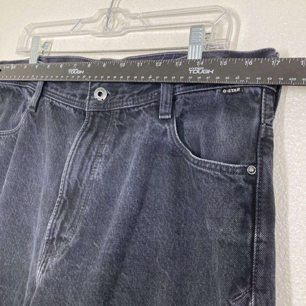 G-Star RAW Skater Jeans  33x32 Black Denim Stray Ultra High Straight Hip Hop - Picture 9 of 16